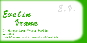 evelin vrana business card